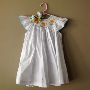 Shrimp & Grits Fish Short Set sz 5t w/ bow